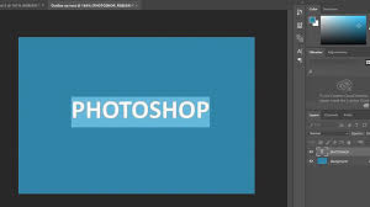 How to outline text in Photoshop