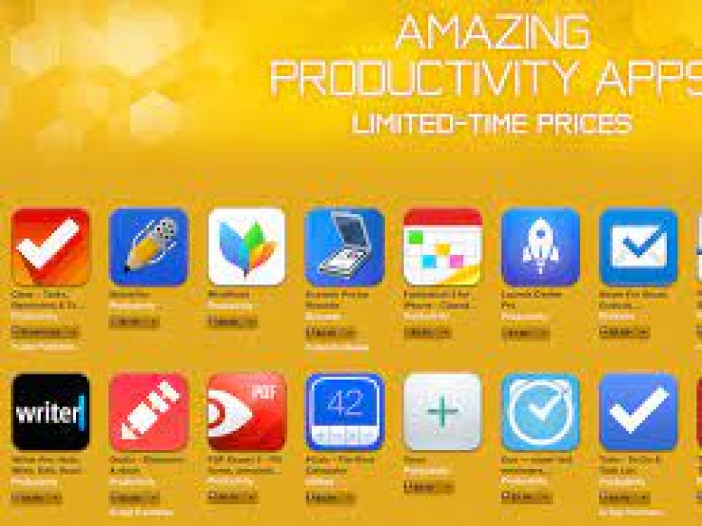 Apple Puts 20 Productivity Apps on Sale in iOS App Store for Limited Time