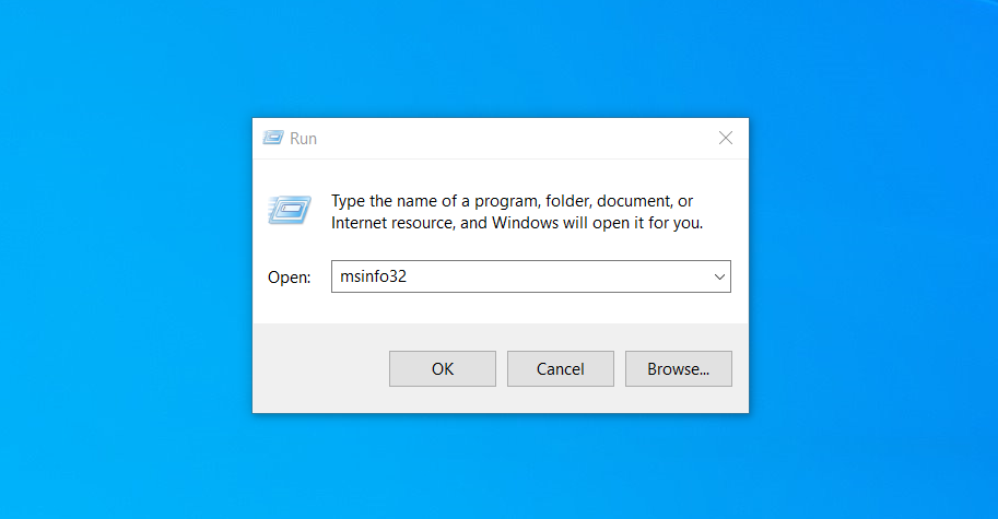 windows command prompty msinfo32